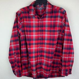 Eddie Bauer plaid flannel shirt, size M